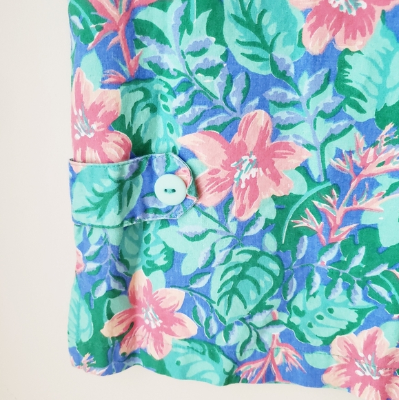 Vintage Tikal Trading Company Floral Cotton Vest - Picture 8 of 12